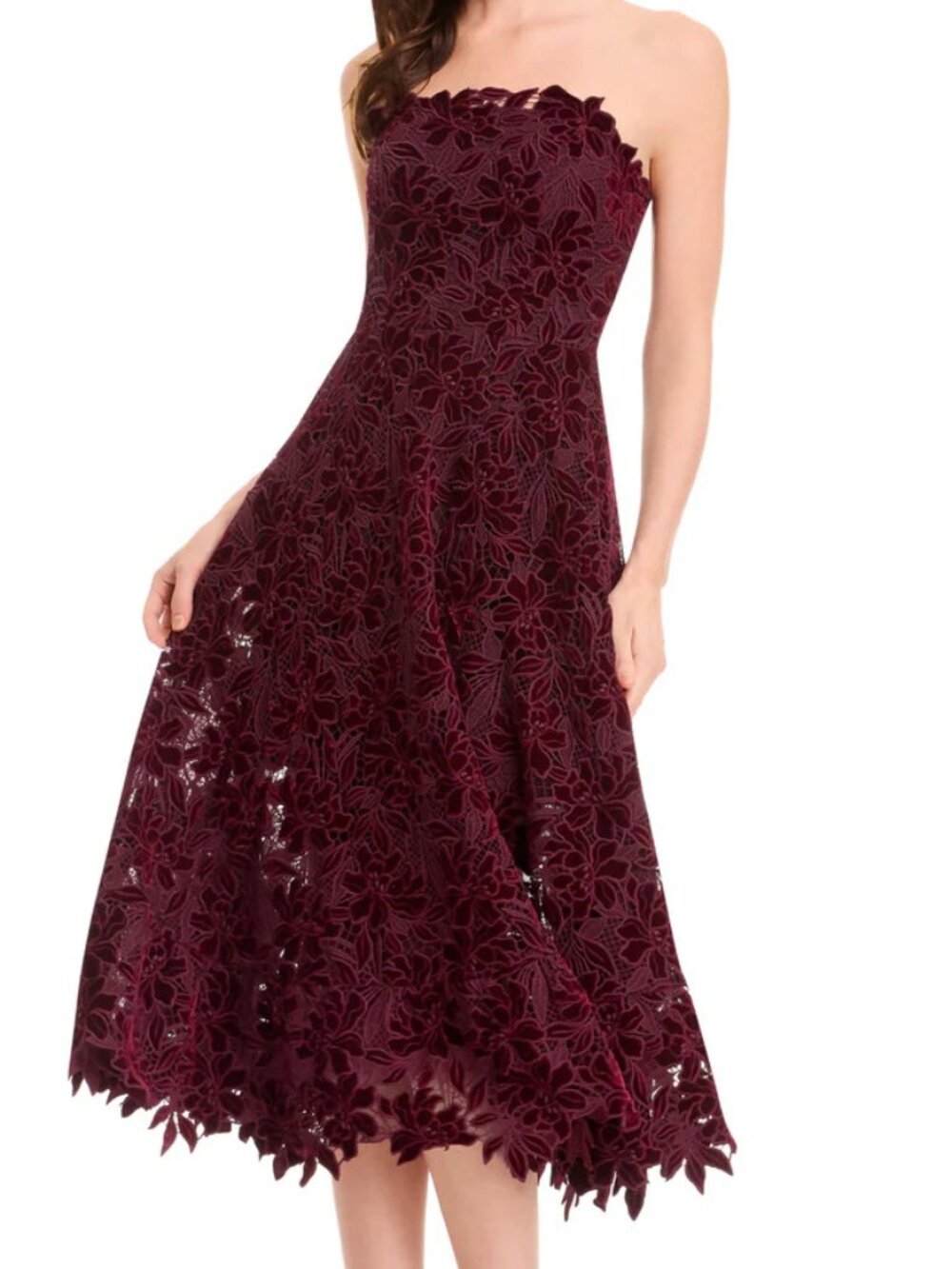 Dress the Population Kailyn Strapless Cocktail Dress Womens Size Small NWT